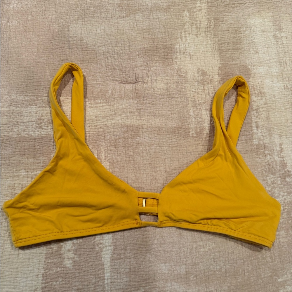 L space Yellow Bikini Top NWOT